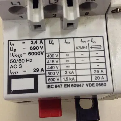 USED KLOCKNER MOELLER PKZM1-2,4