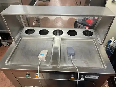 New | in-Stock Artex Used Artex Commercial Ice Cream Roll Machine Model CBJF-2D5C Dual Pans 120V Ice Cream Equipment Illinois US | Falcon Restaurant Supply #1375686