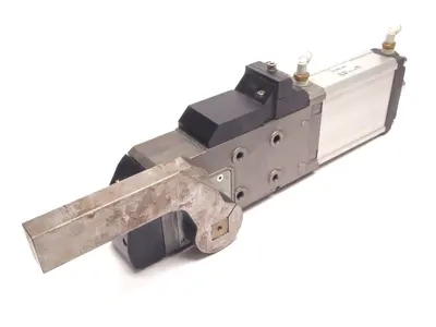 CKZ1N50-90LT | SMC  Slimline Power Clamp Cylinder 50mm Bore Left Side Arm - Used