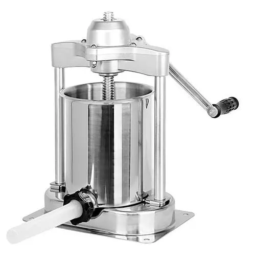 Stainless Steel 15-lb/7-kg Vertical Direct Drive Manual Sausage Stuffer