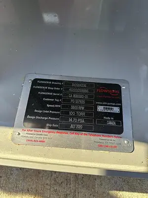 USED 2020 FLOWSERVE LPHR 25007 AB AHF 4B 4