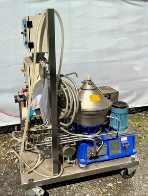 Alfa-Laval WSPX 404 SGP-31G CLARA 20 clarifier skid, 316SS.