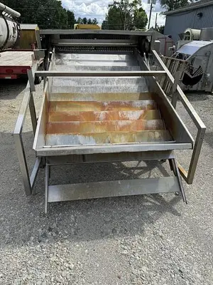USED MAGNUSON ENGINEERING SHUFFLO FEEDER AND SLICER 54" WIDE