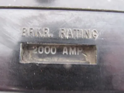 USED SQUARE D PEF20362000G CIRCUIT BREAKER 2000A