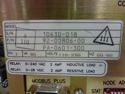 USED MODICON PA-0601-300