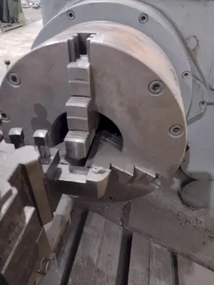 15" X 32" MANNAIONI MAN-AU-CYCLE THREADING LATHE, 4" HOLE: STOCK #16992