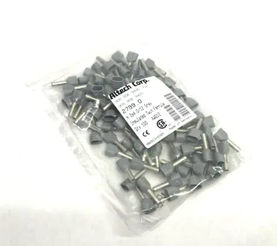 New | in-Stock Altech Insulated Twin Ferrule H2x4.00/12, Dual Wire 100-PACK Terminal Blocks Michigan US | Maverick Industrial Sales #1390887