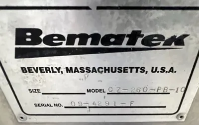 BEMATEK CZ-260-PB-10 MILLS / GRINDERS | EcReCon Inc (5)