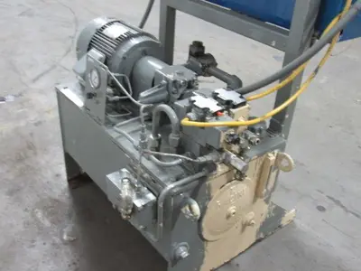 Racine 3HP 208230/460V 3PH Hydraulic Power Unit 25 Gal Tank W/Control Panel
