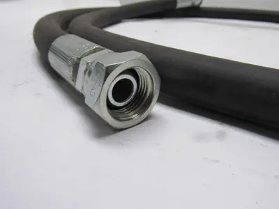 Kuri Tec A4143S Medium Pressure 1/2" ID Paint Fluid Transfer Hose 6' W/Fittings