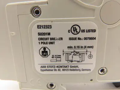 ABB E212323 Circuit Breaker 1 Pole 20A Lot of 5