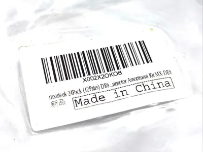 X002X2OKOB,MX-DB9 | Mxuteuk X002X2OKOB Female - Male Solder Type Connector DB9 MX-DB9 12 Sets 24 Pcs - New