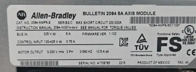 Allen-Bradley 2094-AMP5-S Ser C AC servo power module (BIN633)