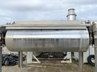 Dryer, Drum, Double, 42" x 120", Chrome, Buffalo Technologies, 160 PSI #D745511