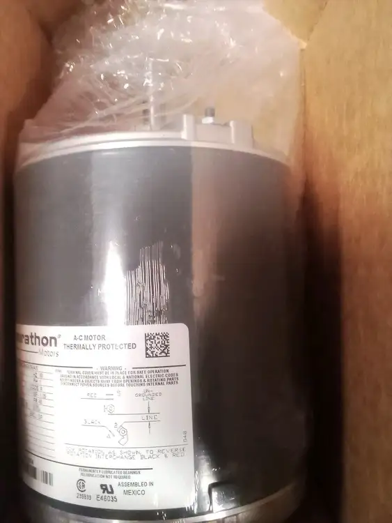 New | in-Stock Marathon Motors MARATHON MOTORS A/C Motor Model 5KH39QNA936AX- 1/3HP-230V-Phase 1 - New A.C. Motors US | Infinity wholesale & Supply LLC #1305787