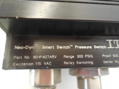NEW ITT NEO-DYN 801P407ARV PRESSURE SWITCH