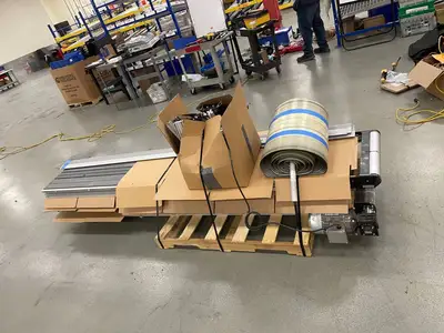 Used DORNER 18" WIDE BELT CONVEYOR, 38-FEET LONG Belts | Maverick Industrial Sales #1107547