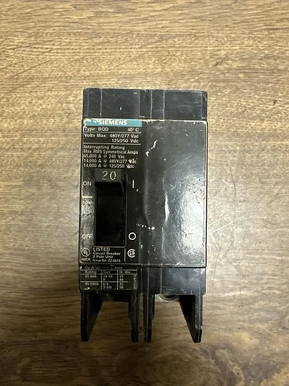 Used SIEMENS BQD Miscellaneous Equipment (Electrical & Power) Ohio US | Surplus Asset Holdings #1210388