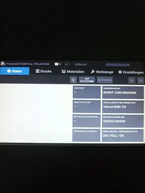 USED 2017 3D SYSTEMS MJP 2500