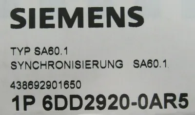 NEW SEALED SIEMENS 6DD2920-0AR5 CONTROL MODULE 6DD29200AR5