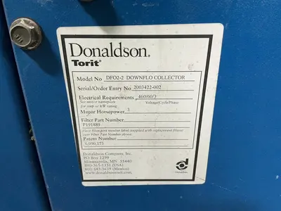 Used DONALDSON TORIT DFO22 DOWNFLO COLLECTOR Dust Collectors Ohio US | HGR 24 #1556706