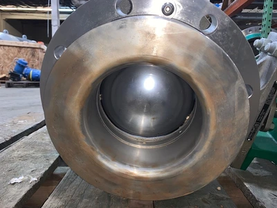 8" -150# Fisher V-Ball Control Valve; Stainless; Rebuilt Condition!