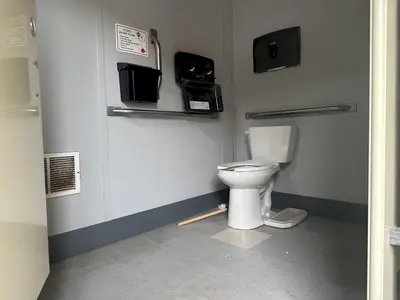 2008 MICHIANA MEN'S & WOMEN'S PORTABLE BATHROOM TRAILER: STOCK #23097