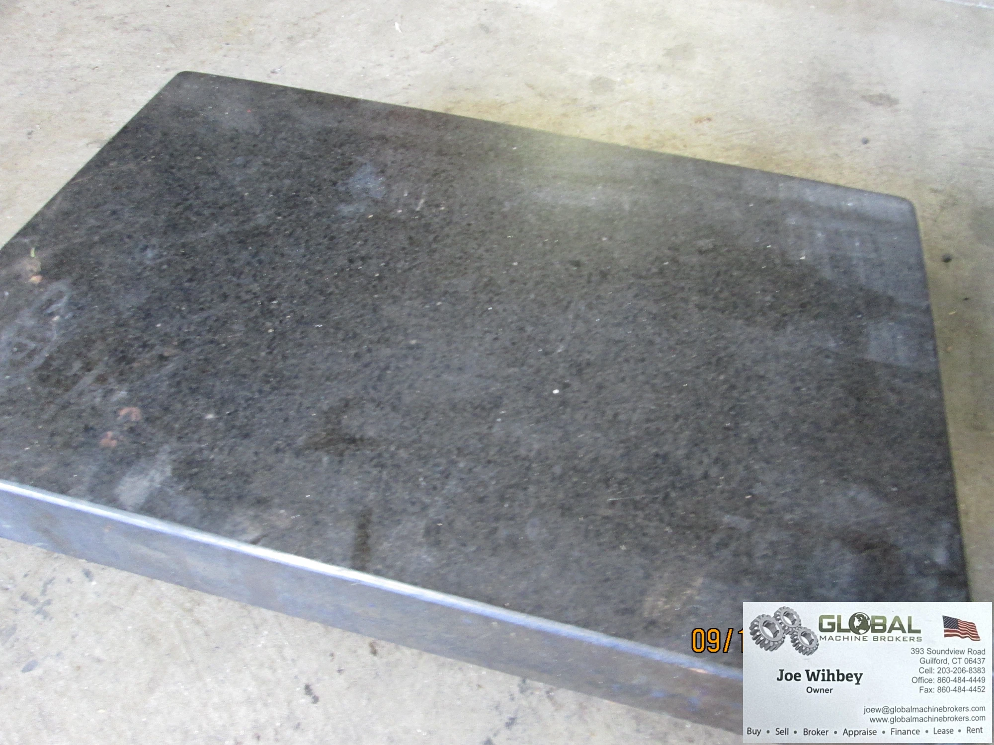 Global Industrial Granite Slab 18x12x5