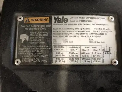USED 2010 YALE ERP030TH