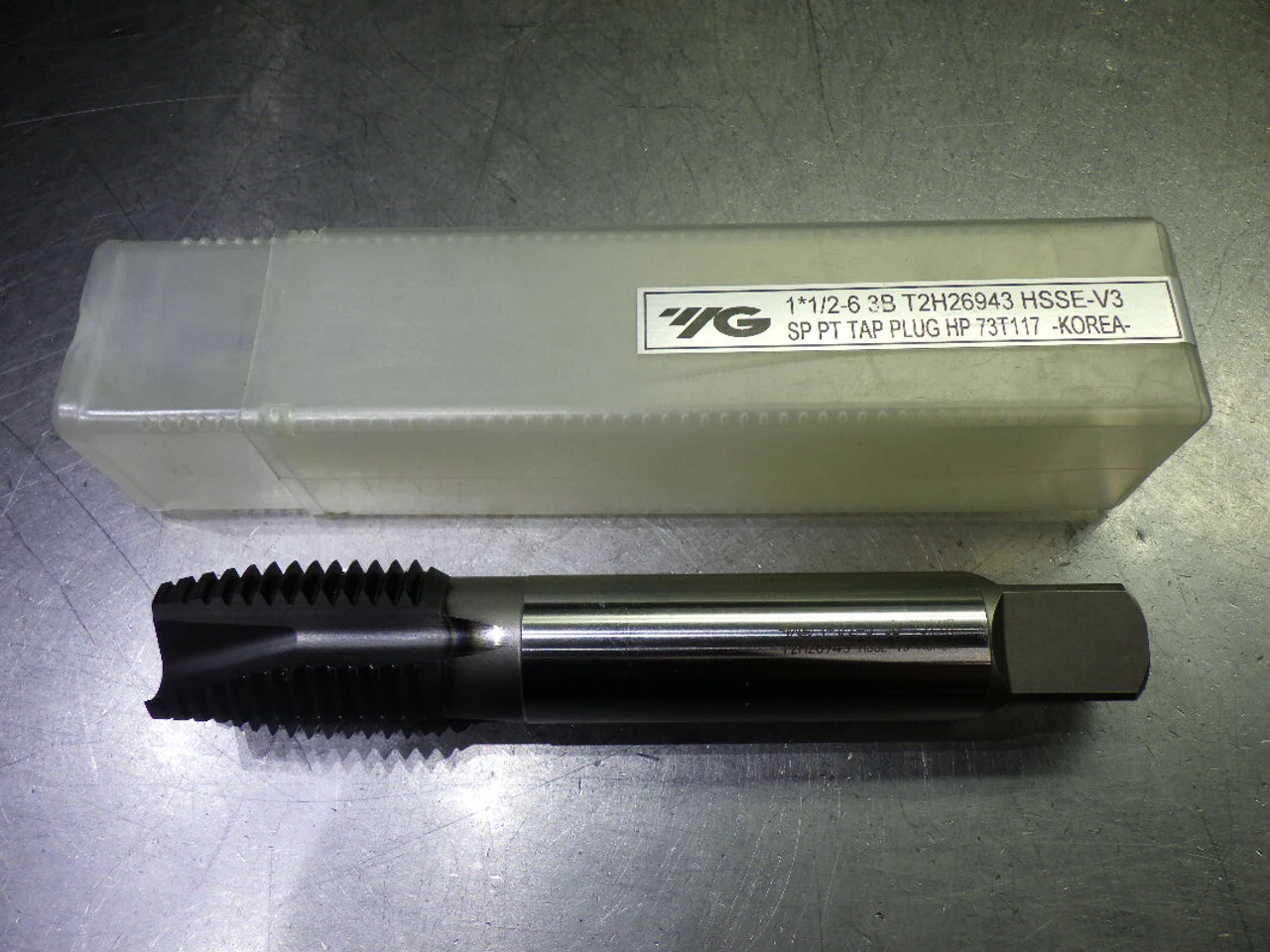 YG-1 1.5-6 3B 4 Flute HSSE-V3 4 Flute Spiral Point Plug Tap T2H26943 (LOC3088B)