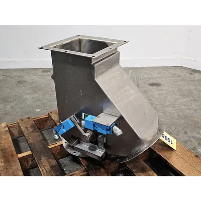 Used 8" Stainless Steel Pneumatic Diverter Valve