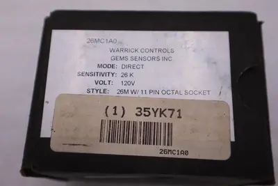 Warrick-Gems Sensors & Controls 26MC1A0 NEW OPEN BOX STK K3979CC