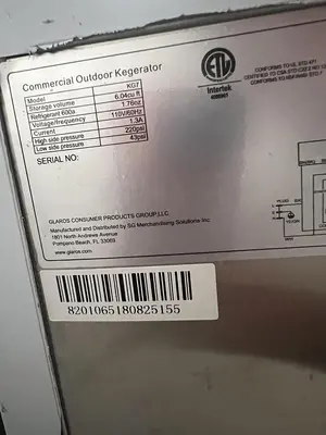 Used GLAROS KG7 Beer Equipment Florida US | BAM Discount Restaurant Equipment #1296410