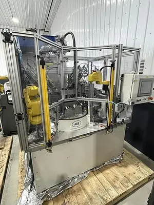 Used FANUC N95 FACE MASK NOSE CLIP FANUC ROBOTIC ASSEMBLE AND ATTACHING CELL BY ACE NEW 2020 Robotic Welding Cells | Harbor Machinery Inc. #1283352