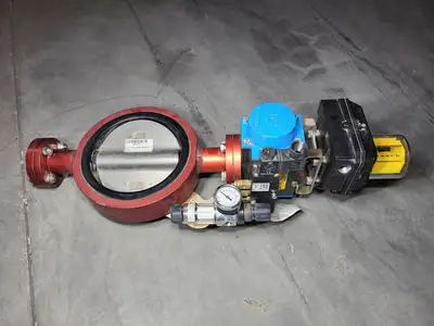6" Butterfly Valve 4216, w/ Actuator DA75, Monitor FSYB-5T20