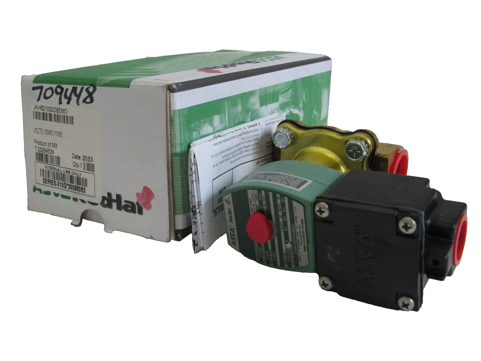 NEW ASCO JKH8210G009EMO SOLENOID VALVE 120/60, 110/50