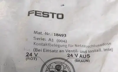 FESTO 18493 Plug Socket With Screw Terminal Loc5C4