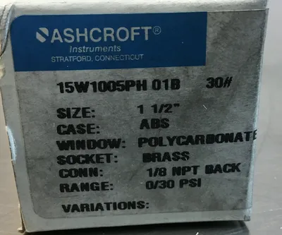 Used Ashcroft _UNKNOWN_ Air Gages South Carolina US | Palmetto Automation #1166161