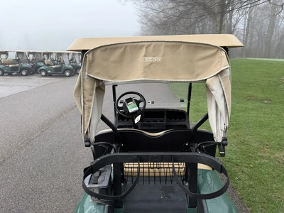 (1) 2015 E-Z-Go golf cart with a Kawasaki gas engine, includes canopy, fold-down windshield, and bal...