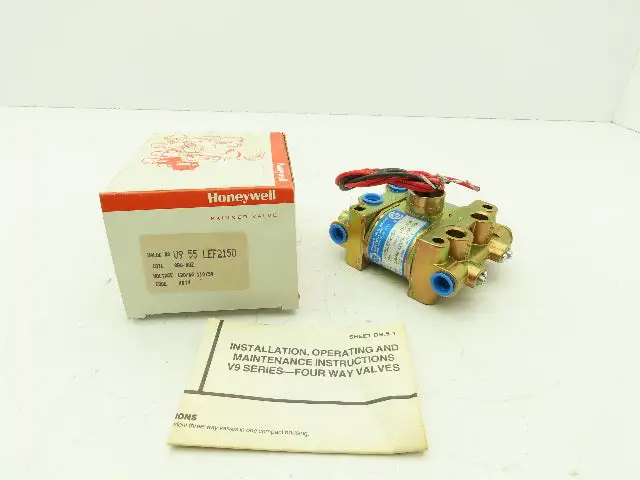 Honeywell Skinner V955LEF2150 Solenoid Valve 4-Way NO 120V 150 PSI 1/4" NPT