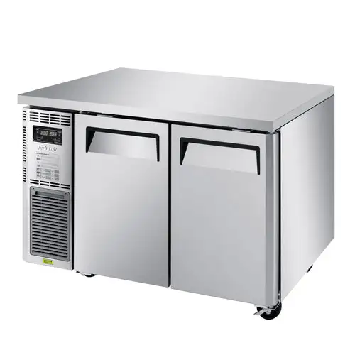 Turbo Air JURF-48-N 47 1/4" W Undercounter Refrigerator/Freezer w/ (2) Section & (2) Door, 115v