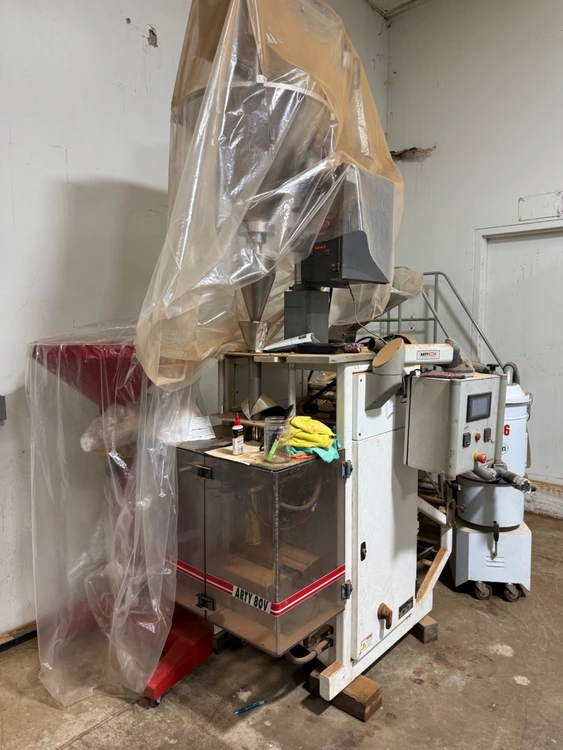 Used ARTY PAC 80V Vertical Form Fill Seal Packaging Machine for Sale Vertical Form Fill Sealing Machines (VFFS) California US | Elite Machine #1275457