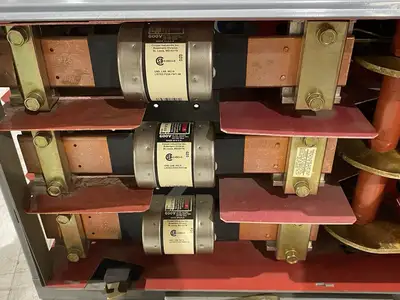 USED SCHNEIDER ELECTRIC, SQUARE D SER. E2 FUSIBLE PANELBOARD SWITCH UNIT 3-POLE 600A