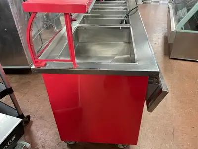 Used ColorPoint Used ColorPoint 74" Commercial Buffet 4 Open Well Steam Table Heated 220V Steam Tables (Food) Illinois US | Falcon Restaurant Supply #1376351