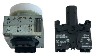 NEW SIEMENS 3SB3644-6BA60-0CC0 INDICATOR LIGHT 3SB3403-1PE 3SB36446BA600CC0