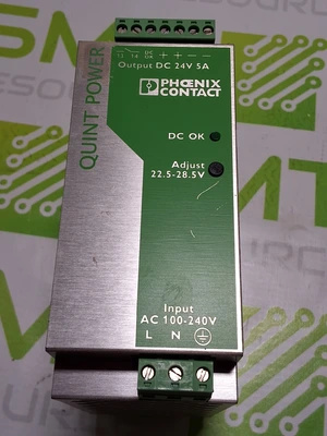 PHOENIX CONTACT QUINT-PS-100-240AC/24DC/5 SWITCHING POWER SUPPLY 2938581