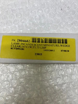 **Lamp Incandescent;Miniature Wedge Lamp 23015 3 Pack Of 10  0C57D9S1B1 #