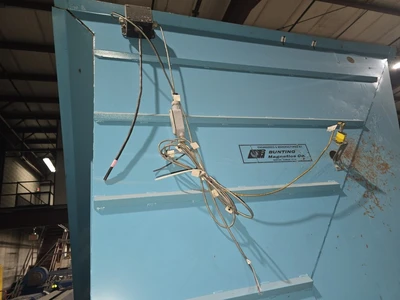22' Long x 25" Wide Bunting Incline Conveyor with Metal Separator
