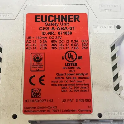 Used EUCHNER CES-A-ABA-01 Miscellaneous Equipment (Electrical & Power) | Surplus Asset Holdings #1193130