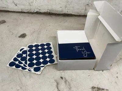 (12) cartons of 100 VNS creations boxes of thank you cards